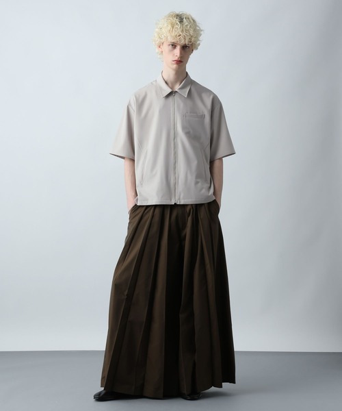 HARE（ハレ）の「【SET UP対応】キリカエZIPシャツ(HARE)（シャツ/ブラウス・メンズ・ネイビー/グレー/ブラック・FREE）」の7枚目の写真