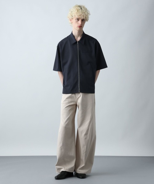 HARE（ハレ）の「【SET UP対応】キリカエZIPシャツ(HARE)（シャツ/ブラウス・メンズ・ネイビー/グレー/ブラック・FREE）」の9枚目の写真