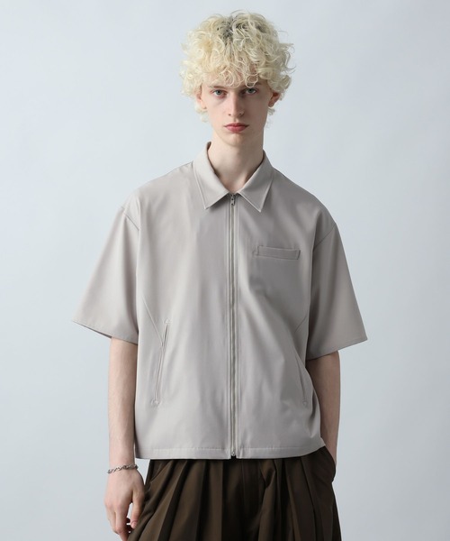 HARE（ハレ）の「【SET UP対応】キリカエZIPシャツ(HARE)（シャツ/ブラウス・メンズ・ネイビー/グレー/ブラック・FREE）」の12枚目の写真