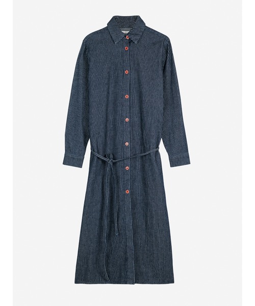 BOBO CHOSES(ボボショーズ)の「Denim stripe dress(ワンピース・レディース・ネイビー・L/M/S/XS)」の4枚目の写真