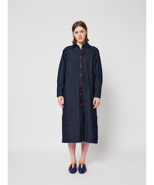 BOBO CHOSES(ボボショーズ)の「Denim stripe dress(ワンピース・レディース・ネイビー・L/M/S/XS)」の9枚目の写真
