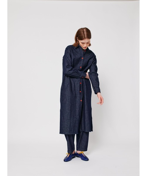 BOBO CHOSES(ボボショーズ)の「Denim stripe dress(ワンピース・レディース・ネイビー・L/M/S/XS)」の8枚目の写真