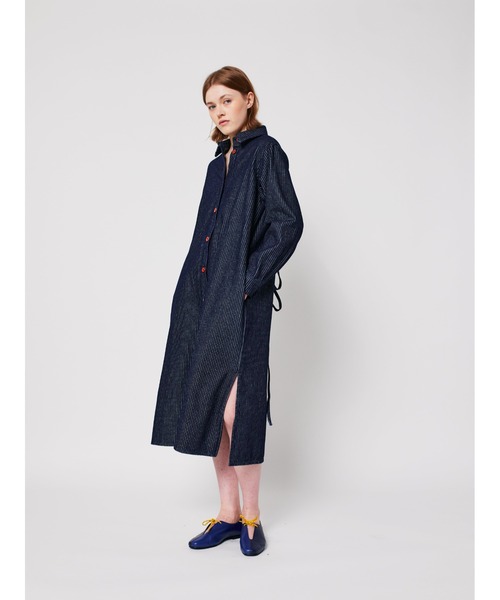 BOBO CHOSES(ボボショーズ)の「Denim stripe dress(ワンピース・レディース・ネイビー・L/M/S/XS)」の10枚目の写真