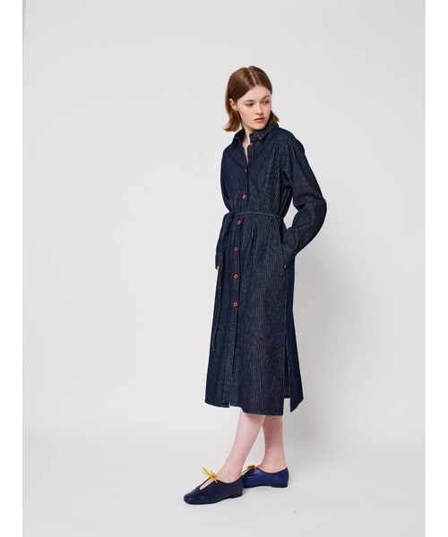 BOBO CHOSES(ボボショーズ)の「Denim stripe dress(ワンピース・レディース・ネイビー・L/M/S/XS)」の11枚目の写真