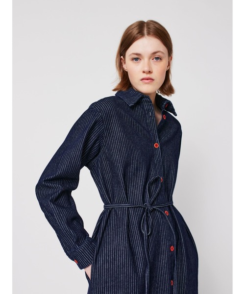 BOBO CHOSES(ボボショーズ)の「Denim stripe dress(ワンピース・レディース・ネイビー・L/M/S/XS)」の12枚目の写真
