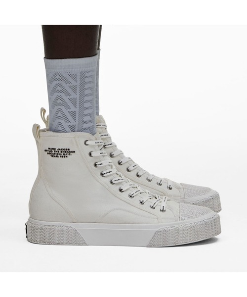 MARC JACOBS（マークジェイコブス）の「THE HIGH TOP SNEAKER/ザ キャンバス ハイ トップ スニーカー（スニーカー・レディース・ホワイト・41）」の10枚目の写真