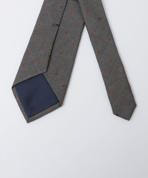 SHIPS（シップス）の「Puccini: シルク ウール メランジ ドット ネクタイ（ネクタイ・メンズ・カーキ/コバルトブルー/ワイン/ダークグレー・2）」の5枚目の写真