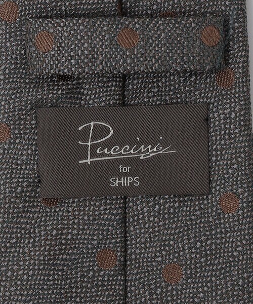 SHIPS（シップス）の「Puccini: シルク ウール メランジ ドット ネクタイ（ネクタイ・メンズ・カーキ/コバルトブルー/ワイン/ダークグレー・2）」の7枚目の写真