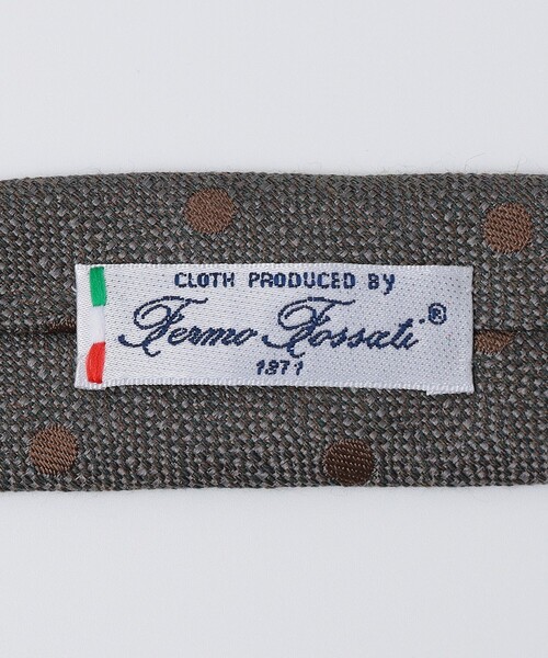 SHIPS（シップス）の「Puccini: シルク ウール メランジ ドット ネクタイ（ネクタイ・メンズ・カーキ/コバルトブルー/ワイン/ダークグレー・2）」の8枚目の写真