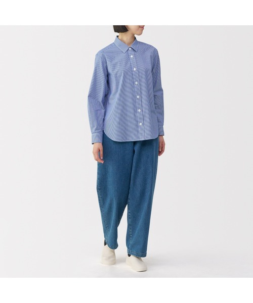 無印良品（ムジルシリョウヒン）の「婦人　柔らかい中敷を使用した　撥水スリッポンスニーカー（スニーカー・レディース・ブラック/オフホワイト・22.5cm/23.0cm/23.5cm/24.0cm/24.5cm/25.0cm）」の4枚目の写真