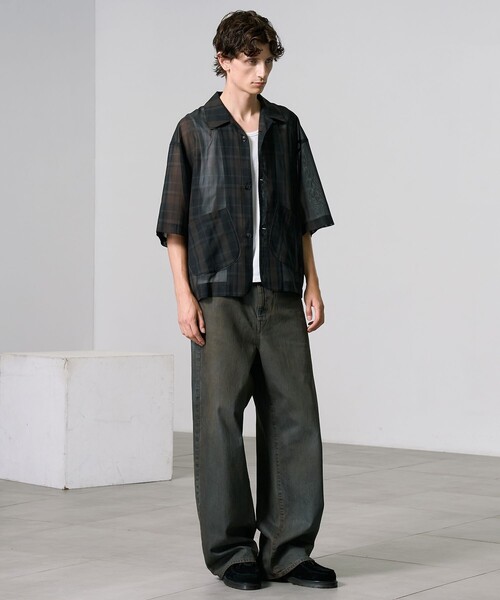 シアーチェックシャツジャケット（シャツ/ブラウス）｜PUBLIC TOKYO