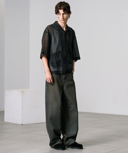 シアーチェックシャツジャケット（シャツ/ブラウス）｜PUBLIC TOKYO