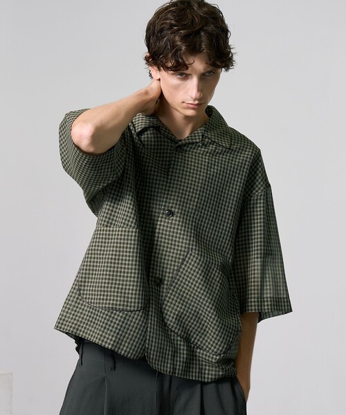 シアーチェックシャツジャケット（シャツ/ブラウス）｜PUBLIC TOKYO