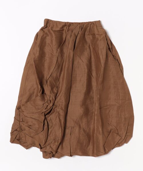 ALLSAINTS(オールセインツ)の「NIA DRAPED MIDI SKIRT | NIA ドレープ ミディ スカート(スカート・レディース・ブラウン系その他・4/6/8/10)」の7枚目の写真