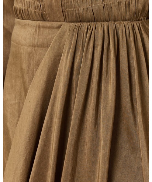 ALLSAINTS(オールセインツ)の「NIA DRAPED MIDI SKIRT | NIA ドレープ ミディ スカート(スカート・レディース・ブラウン系その他・4/6/8/10)」の5枚目の写真