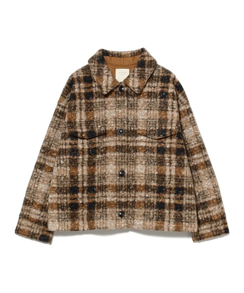 B:MING by BEAMS(ビーミングバイビームス)の「チェック CPO ブルゾン(ブルゾン・レディース・ブラウン/ブラック・SMALL/MEDIUM)」の9枚目の写真