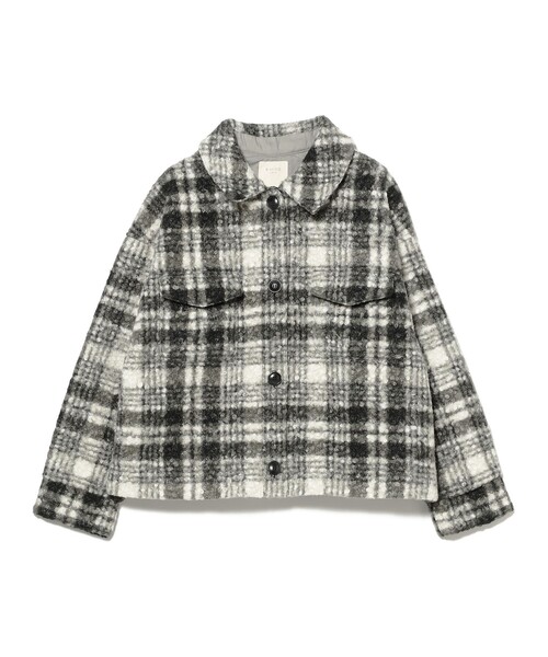 B:MING by BEAMS（ビーミングバイビームス）の「チェック CPO ブルゾン（ブルゾン・レディース・ブラウン/ブラック・SMALL/MEDIUM）」の6枚目の写真