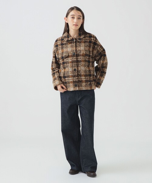 B:MING by BEAMS（ビーミングバイビームス）の「チェック CPO ブルゾン（ブルゾン・レディース・ブラウン/ブラック・SMALL/MEDIUM）」の12枚目の写真