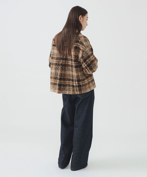 B:MING by BEAMS（ビーミングバイビームス）の「チェック CPO ブルゾン（ブルゾン・レディース・ブラウン/ブラック・SMALL/MEDIUM）」の13枚目の写真