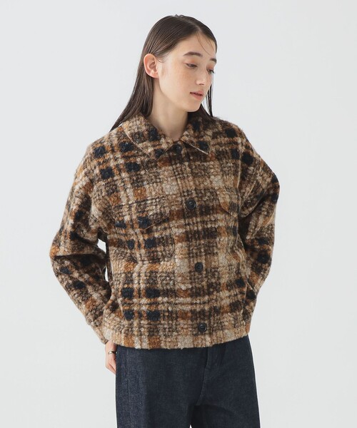 B:MING by BEAMS（ビーミングバイビームス）の「チェック CPO ブルゾン（ブルゾン・レディース・ブラウン/ブラック・SMALL/MEDIUM）」の14枚目の写真