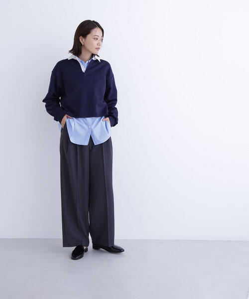 NATURAL BEAUTY BASIC(ナチュラルビューティーベーシック)の「◇フェイクレザーベルテッドワイドパンツ(その他パンツ・レディース・チャコールグレー/ベージュ・SMALL/MEDIUM/P/S)」の22枚目の写真