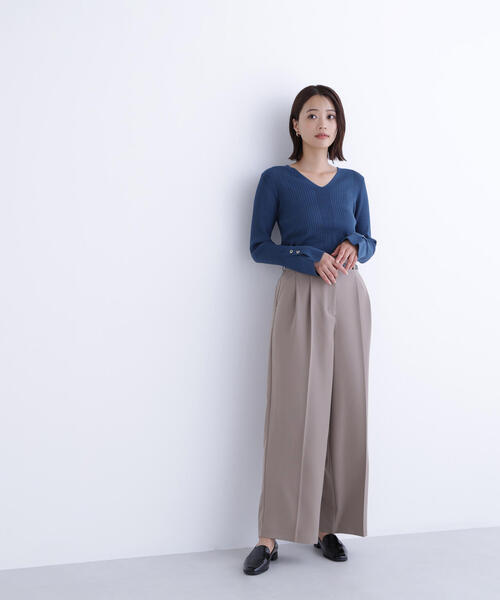 セール】◇フェイクレザーベルテッドワイドパンツ（その他パンツ