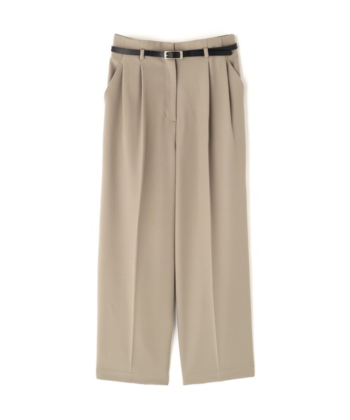 NATURAL BEAUTY BASIC(ナチュラルビューティーベーシック)の「◇フェイクレザーベルテッドワイドパンツ(その他パンツ・レディース・チャコールグレー/ベージュ・SMALL/MEDIUM/P/S)」の6枚目の写真