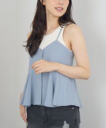 前開きフリルビスチェ