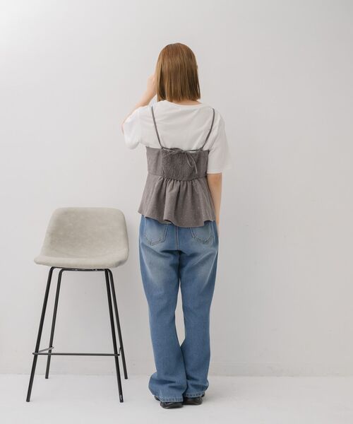 RETRO GIRL（レトロガール）の「前開きフリルビスチェ（シャツ/ブラウス・レディース・グレー系その他/ダークブルー/ブラック系その他4・FREE）」の8枚目の写真
