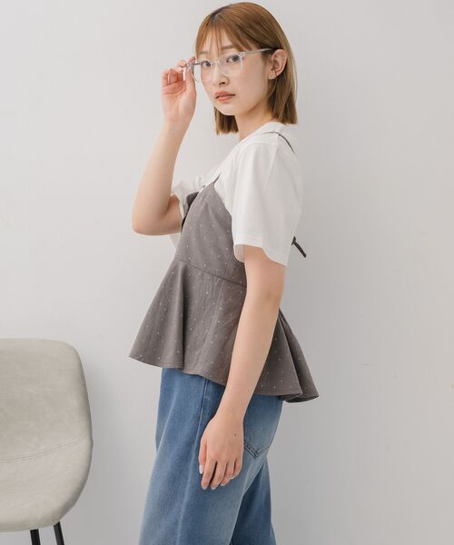 RETRO GIRL（レトロガール）の「前開きフリルビスチェ（シャツ/ブラウス・レディース・グレー系その他/ダークブルー/ブラック系その他4・FREE）」の13枚目の写真