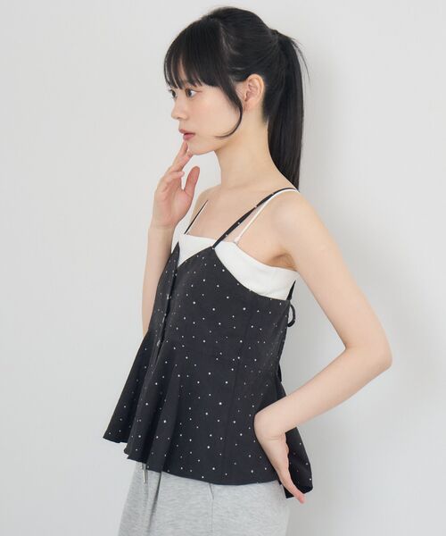 RETRO GIRL（レトロガール）の「前開きフリルビスチェ（シャツ/ブラウス・レディース・グレー系その他/ダークブルー/ブラック系その他4・FREE）」の21枚目の写真