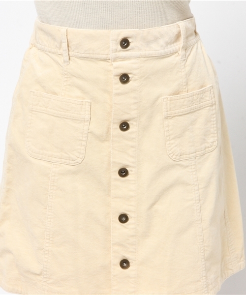Every very nice claup（エブリィベリーナイスクラップ）の「コール天台形前釦ＳＫ（スカート・レディース・クリーム/ベージュ/ピンク系その他/キャメル・FREE）」の8枚目の写真