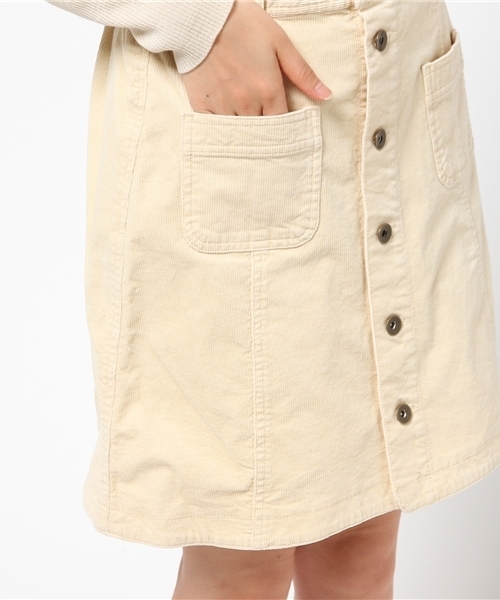 Every very nice claup（エブリィベリーナイスクラップ）の「コール天台形前釦ＳＫ（スカート・レディース・クリーム/ベージュ/ピンク系その他/キャメル・FREE）」の10枚目の写真