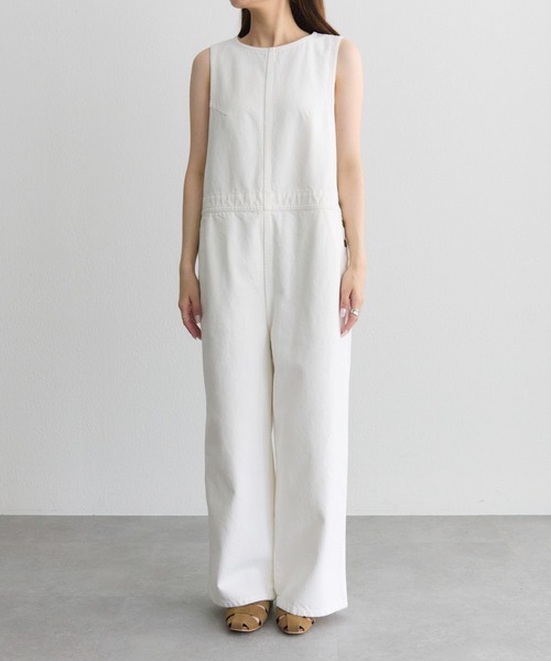 PUAL CE CIN（ピュアルセシン）の「【@kokiminitaコラボ】コーンデニム アメスリサロペット（サロペット/オーバーオール・レディース・オフホワイト/インディゴブルー・FREE）」の10枚目の写真