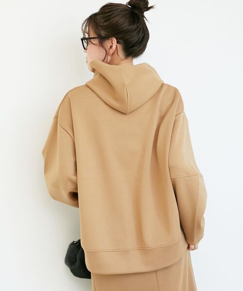 le.coeur blanc（ルクールブラン）の「ダンボールニットパーカー×スカートセット（ワンピース・レディース・ブラック/キャメル・38）」の13枚目の写真