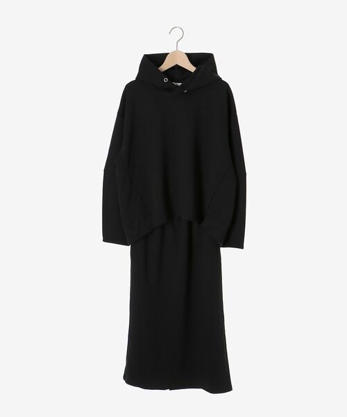 le.coeur blanc（ルクールブラン）の「ダンボールニットパーカー×スカートセット（ワンピース・レディース・ブラック/キャメル・38）」の21枚目の写真