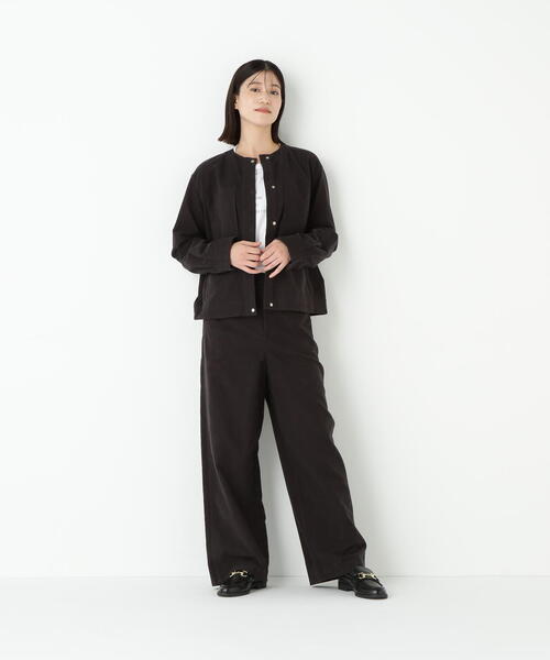 human woman（ヒューマンウーマン）の「【5サイズ展開】◆ストレッチエアリードットコードセミワイドパンツ（その他パンツ・レディース・ブルー/ブラック系その他/ベージュ・SMALL/MEDIUM/LARGE/X-SMALL/X-LARGE）」の20枚目の写真