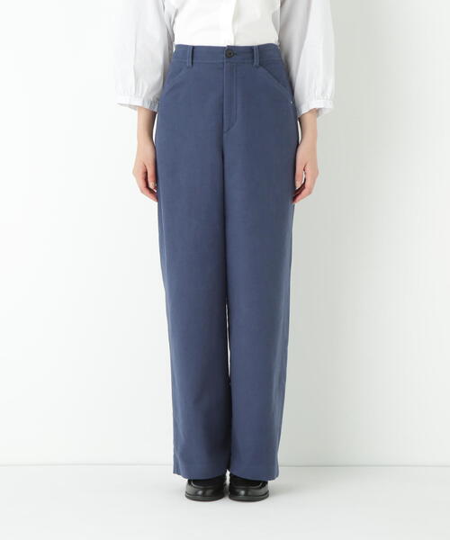 human woman（ヒューマンウーマン）の「【5サイズ展開】◆ストレッチエアリードットコードセミワイドパンツ（その他パンツ・レディース・ブルー/ブラック系その他/ベージュ・SMALL/MEDIUM/LARGE/X-SMALL/X-LARGE）」の9枚目の写真