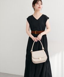 natural couture（ナチュラルクチュール）の「Vネックギャザー切替ワンピース（ワンピース）」