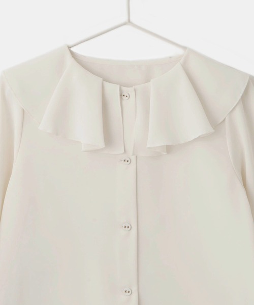 ROPE' PICNIC（ロペピクニック）の「【KIDS/キッズ】フレアカラーブラウス/リンクコーデ（シャツ/ブラウス・キッズ・ホワイト・120/130/140/150）」の7枚目の写真