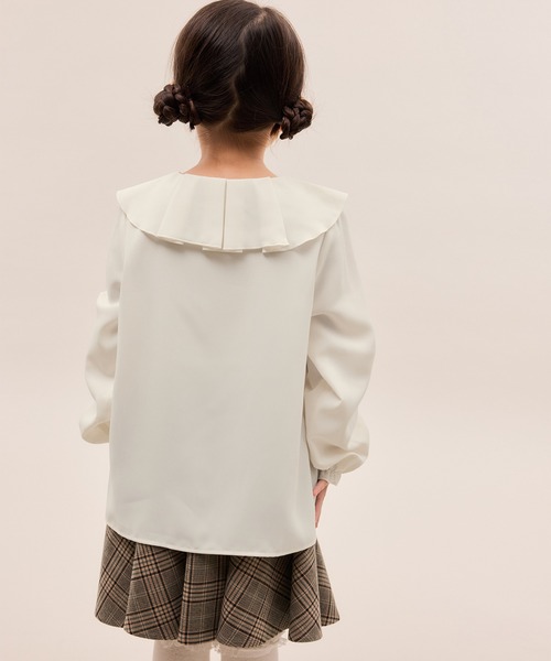 ROPE' PICNIC（ロペピクニック）の「【KIDS/キッズ】フレアカラーブラウス/リンクコーデ（シャツ/ブラウス・キッズ・ホワイト・120/130/140/150）」の13枚目の写真