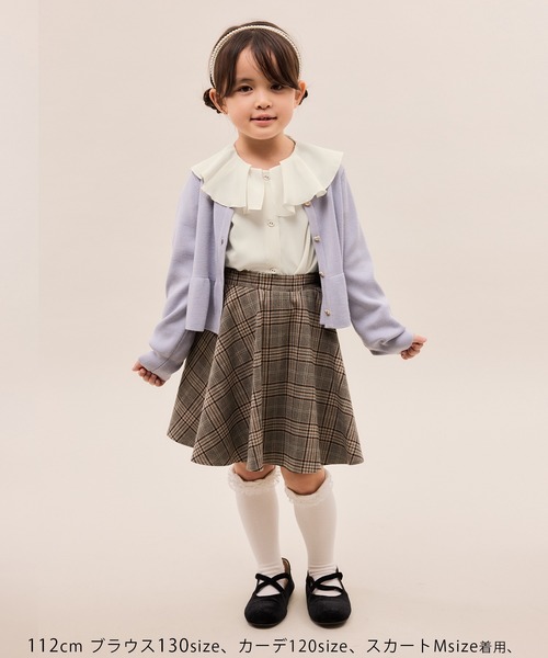 ROPE' PICNIC（ロペピクニック）の「【KIDS/キッズ】フレアカラーブラウス/リンクコーデ（シャツ/ブラウス・キッズ・ホワイト・120/130/140/150）」の12枚目の写真