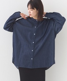 シャンブレー」に該当するシャツ/ブラウス（ブルー・ネイビー