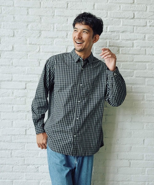 FOUND GOOD（ファウンドグッド）の「アソートチェックガラシャツ（シャツ/ブラウス・メンズ・ブラック/ブルー系/ベージュ・XL/L/M）」の6枚目の写真
