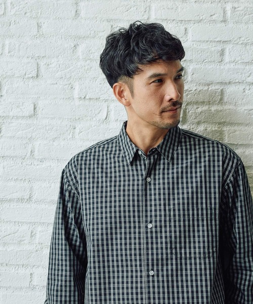 FOUND GOOD（ファウンドグッド）の「アソートチェックガラシャツ（シャツ/ブラウス・メンズ・ブラック/ブルー系/ベージュ・XL/L/M）」の7枚目の写真