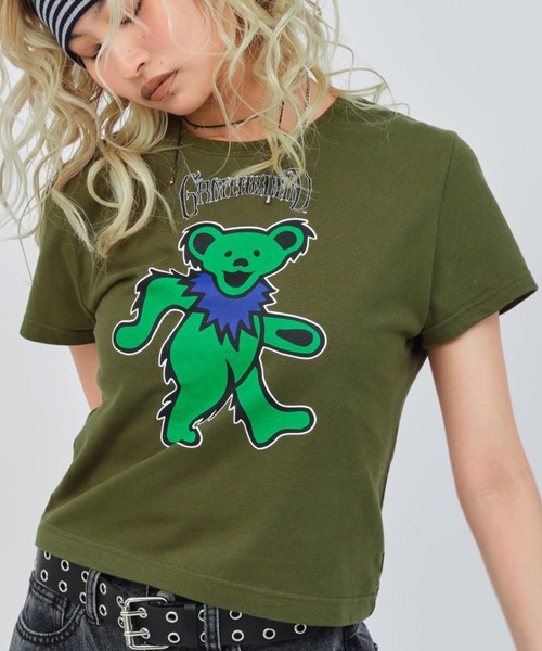 Grateful Dead(グレイトフルデッド)の「atmos pink Grateful Dead Mini T-shirt / アトモス ピンク グレイトフル デッド ミニ T-シャツ【SP】(Tシャツ/カットソー・レディース・レッド/グリーン/ホワイト/ブラウン/チャコール・S/M)」の4枚目の写真