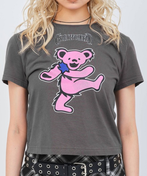 Grateful Dead(グレイトフルデッド)の「atmos pink Grateful Dead Mini T-shirt / アトモス ピンク グレイトフル デッド ミニ T-シャツ【SP】(Tシャツ/カットソー・レディース・レッド/グリーン/ホワイト/ブラウン/チャコール・S/M)」の2枚目の写真