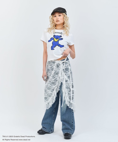 Grateful Dead(グレイトフルデッド)の「atmos pink Grateful Dead Mini T-shirt / アトモス ピンク グレイトフル デッド ミニ T-シャツ【SP】(Tシャツ/カットソー・レディース・レッド/グリーン/ホワイト/ブラウン/チャコール・S/M)」の11枚目の写真