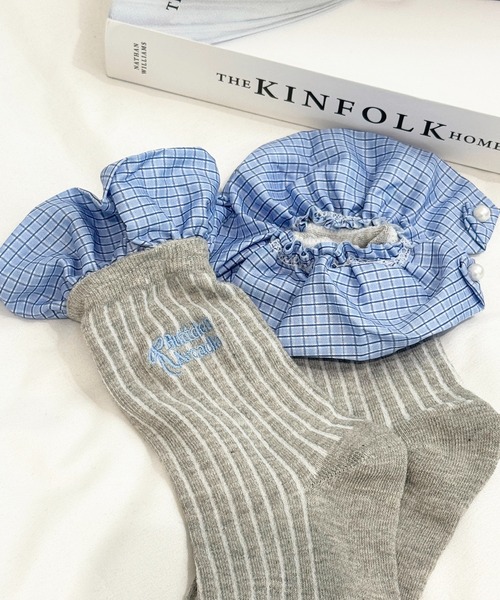 apres jour（アプレジュール）の「【apres jour×ARIAZ】フリル刺繍ソックス（ソックス/靴下・レディース・ホワイト/チャコールグレー/グレー/ブラック・FREE）」の17枚目の写真