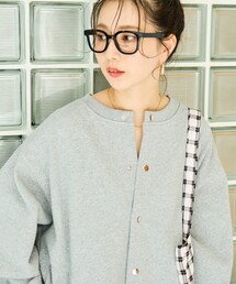 スウェット スウェット」に該当するカーディガン/ボレロ（グレー